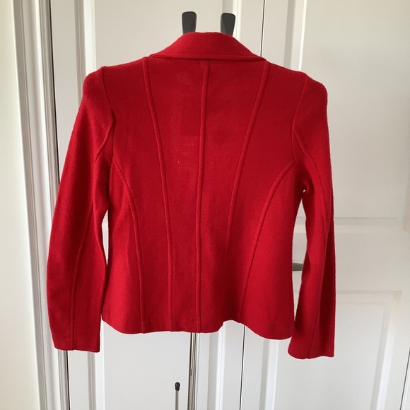 Gorgeous red Gerry Weber wool jacket with tags! Washable! - Picture 4 of 7